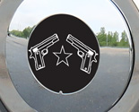 Dual Guns emblem plate
