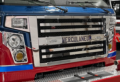 Custom Stainless Steel Front Grille for Fire Trucks