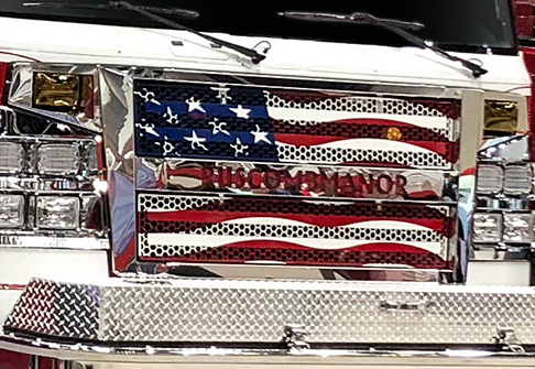 Custom Stainless Steel Front Grille for Fire Trucks