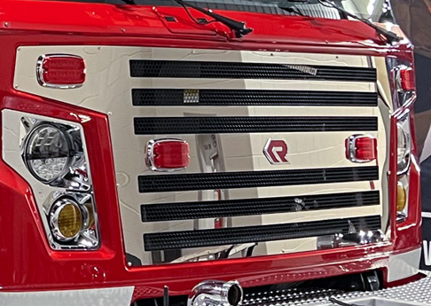 Custom Stainless Steel Front Grille for Fire Trucks