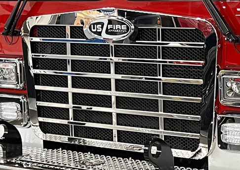 Custom Stainless Steel Front Grille for Fire Trucks